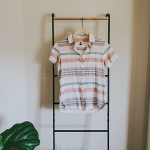 Tradlands Encinitas Red Short Sleeve Button Shirt